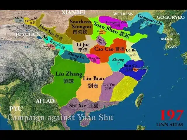 چین و سه پادشاهی / فروپاشی هان (Three Kingdoms) 3 جنگ سالاران تاریخ چین