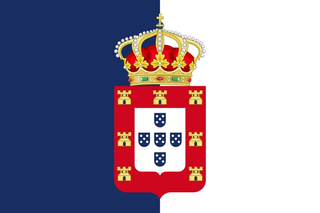 تاریخ استعمار پرتغال 1 Flag of Portugal 1830–1910